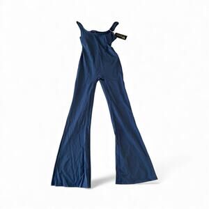 Hollow Backless Flare Unitard One-Piece Outfit Yoga Dance Fitness Wear